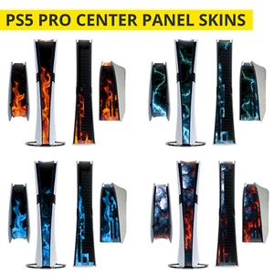 Fire wave PS5 PRO Center Skin Sticker Decal Vinyl Wrap for Playstation 5 PRO - Picture 1 of 7
