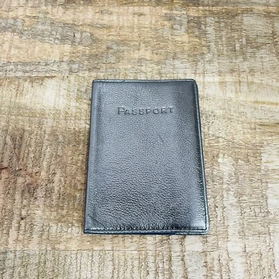 J. Crew Metallic Silver pebbled leather passport sleeve wallet - Image 1 of 3
