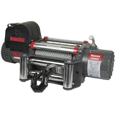 WARRIOR WINCHES Warrior Samurai Electric Winch V2 Next Gen 14500lb Hand Control Recovery Heavy