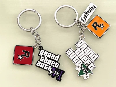 Llaveros para juegos 2025 para jugadores de GTA 6 / GTA 5 - Los Santos, Reino Unido Foto 1 de 3