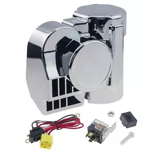 Clacson Auto Elettrico Manutenzione 12V Moto Air Horn 150db Super Forte US - Foto 1 di 12