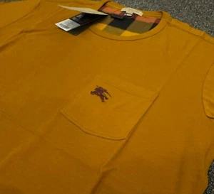 Burberry Crew Neck Gold Freesia Tshirt Medium - Picture 1 of 7