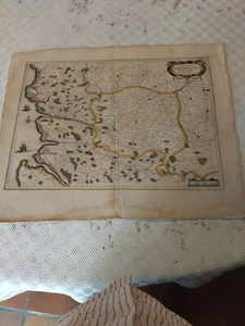 CARTE ANCIENNE JANSSONIUS BOLONIAE PONTIEU 1650 - Picture 1 of 3