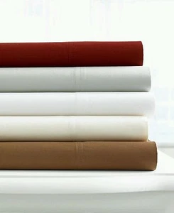 Fairfild Square 200TC Cotton Blend King 6 Piece Sheet Set: Red - NIP - Picture 1 of 7