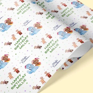 IN THE NIGHT GARDEN Personalised Wrapping Paper / IGGLE PIGGLE wrapping paper - Picture 1 of 5