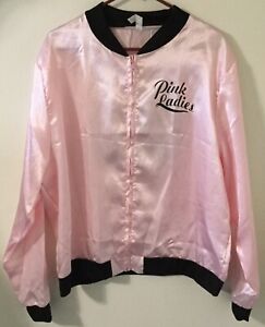Ladies Womens Grease Costume Jacket Size Plus XXL Pink Ladies Long Sleeve