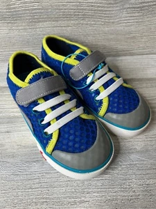 NWT See Kai Run Saylor Boy's Shoes Size 12 Blue, Yellow, and Gray mesh - Picture 1 of 7