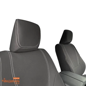 Fit Toyota LandCruiser J300 GX GXL(Dec21-Now)Full-back FRONT Neoprene Seat Cover - Picture 1 of 10
