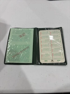 Vintage Rolex cartera/soporte de papel papel traducción papel y calendario 1979/1980 conjunto Foto 1 de 4