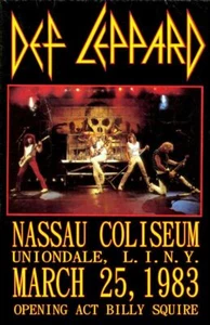 DEF LEPPARD REPLICA 1983 CONCERT POSTER - Picture 1 of 1