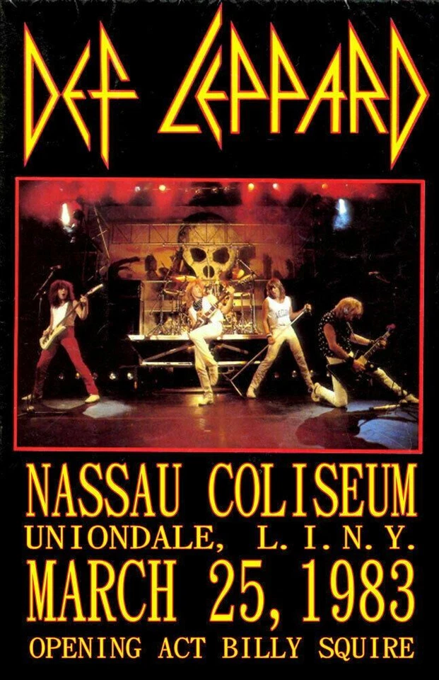 DEF LEPPARD REPLICA 1983 CONCERT POSTER - Image 1 of 1