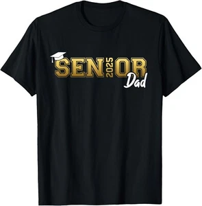 Proud Dad of a 2025 Graduate Class of 2025 Senior Graduation T-Shirt S-5XL - Picture 1 of 5