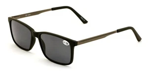 Men Premium TR90 Extended Metal Temple - Large Tinted SunGlasses Reader Reading - Picture 1 of 10