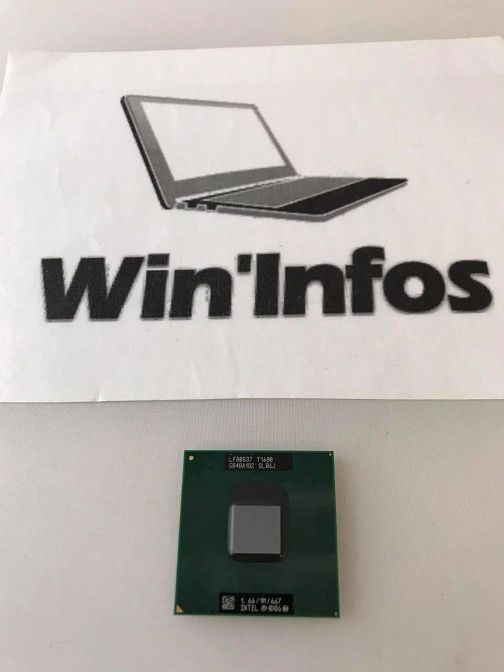 CPU Intel Mobile Celeron Dual-Core T1600 SLB6J 1,66 GHZ LF80537 Compaq 6730S - Image 1 of 1