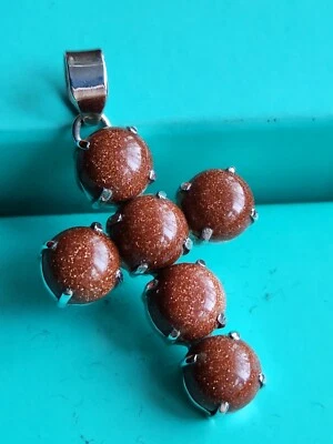 COLGANTE CRUZ ORO PLATA ESTERLINA, 12 GRAMOS Foto 1 de 4