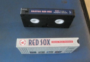 lot 2 Red Sox Home Run Heroes & 100 Years History VHS Ted Williams Yaz Mo Vaughn - Picture 1 of 7