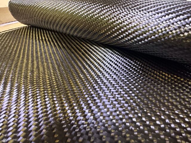 Carbon Fiber/Tan Kevlar Fabric 2×2 Twill 3k 50″/127cm 5.5oz/186gsm -  Composite Envisions