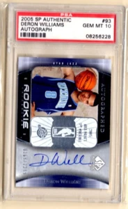2005 Upper Deck SP Autentico AUTO RC Deron Williams Utah Jazz PSA 10 GEMME MT NUOVO DI ZECCA - Foto 1 di 1