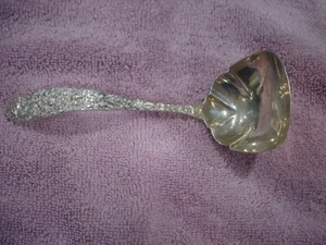Manchester Sterling Silver Southern Rose pattern Sauce Ladle - Picture 1 of 5