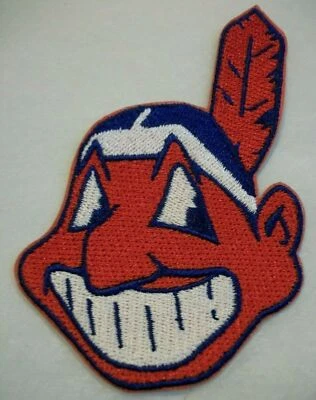 Cleveland Indians Embroidered PATCH~3 3/4" x 2 1/2"~Iron Sew On~MLB~Ships FREE - Image 1 of 2