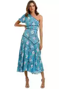 TALULAH Cannes Midi Dress Races Wedding Floral Size 12 AU RRP 350 WITH DEFECTS - Picture 1 of 8