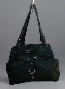 BELLISSIMA TRACOLLA/HOBO/BORSA ROSETTI NERA MORBIDA ECOPELLE - Foto 1 di 21