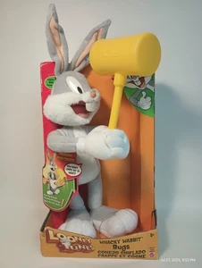 2003 Bugs Bunny Whacky Wabbit w/ Acme Mallet Talking Plush NIB WORKS VIDEO - Picture 1 of 7