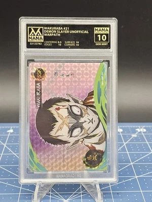 Demon Slayer Warpath WAKURABA #21 SSR Mana Grading Golden Gem Mint 10 - Image 1 of 3