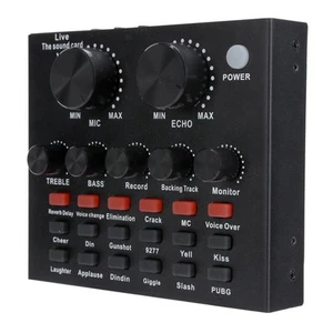 Live Sound Card Voice Changer BT Support Mobile Phone Computer Headset Using CB - Afbeelding 1 van 14