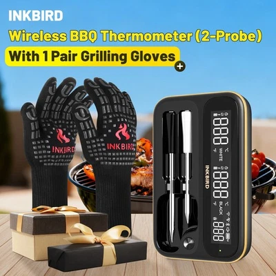 Inkbird Kabellos Fleischthermometer Bluetooth Grillthermometer Long/Short Probes