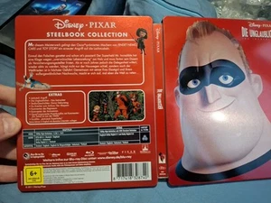 The Incredibles Die Unglaublichen Blu-Ray Steelbook, Region A B C Pixar - Picture 1 of 15