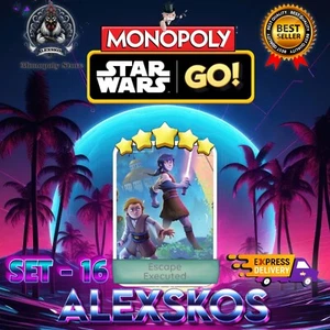 ESCAPE EXECUTED - ⭐️ MONO_POLY_MO_-GO 5 STARS STICKERS CARDS ⚡️FAST SEND ⚡ - Picture 1 of 2
