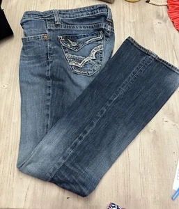 Pantalones de mezclilla azules de tiro medio Big Star Maddie para mujer talla 28L - Imagen 1 de 7