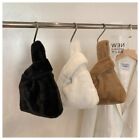 Lightweight Cotton Handbag Faux Fur Winter Handbag Vest Shape Tote Bag  Female