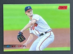 MIKE SOROKA 2021 Topps Stadium Club #73 Red Foil Atlanta Braves - Picture 1 of 2
