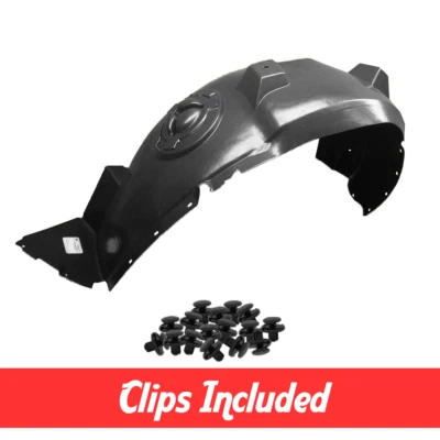 Left Driver Side Fender Liner w/ Clips For 2010-2013 Chevrolet Equinox GM1248223 - Image 1 of 4