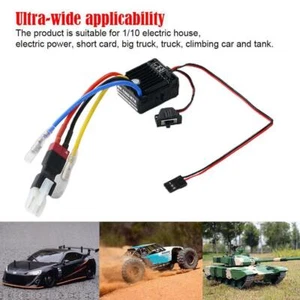 Hobbywing Waterproof 1060 Brushed ESC Speed Control Y7Y7 D7 O9J8 For 110 I8K7 - Picture 1 of 16
