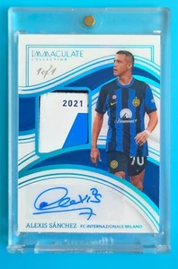 2023-24 Immaculate International Milan Alexis Sanchez Logo Patch Auto 1/1 - Picture 1 of 2