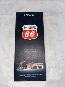 Phillips 66 Gas Öl Iowa Highway Straßenkarte - Bild 1 von 3