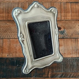 Vintage Small Silver Plated Photo Frame Scrolled Edge Beautiful! - Picture 1 of 6