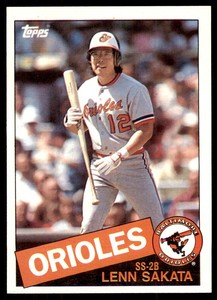 1985 Topps Lenn Sakata B Baseball Cards #81