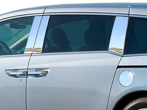 2011-2017 HONDA ODYSSEY 6 Piece Stainless Steel Pillar Post Trim. 4-door - Bild 1 von 1