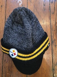 Pittsburgh Steelers Black Reebok NFL Beanie Hat (AFIT 17W) - Picture 1 of 5