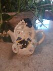 Vintage Retro Ceramic Wade Whimsical Teapot Feline Collection Judith Wootton Cat