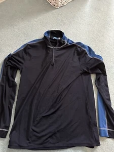 Mens View From Blue 1/4 Zip Long Sleeved Running Top - Medium Free P&P - Picture 1 of 3