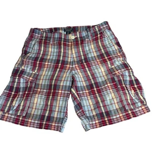 Ralph Lauren Polo Jeans Company Plaid Cargo Shorts Men’s 36 - Picture 1 of 8