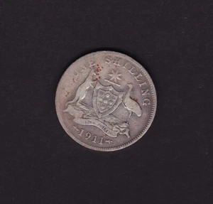 1911 Shilling Coin George V - Picture 1 of 2