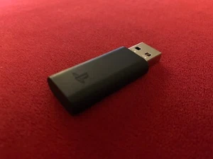 Genuine USB Dongle For SONY GOLD Wireless Gaming Headset PlayStation 4 & PSVR - Picture 1 of 7