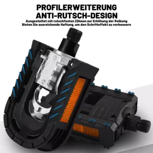 Neu Fahrradpedale Klappbar Faltpedale Fahrrad Pedale Fußpedale & Reflektoren DE - Bild 1 von 14