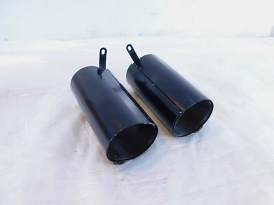 Par de latas de cubierta de horquilla delantera Harley Davidson Tour Glide y Electra Glide 1973-1988 Foto 1 de 4